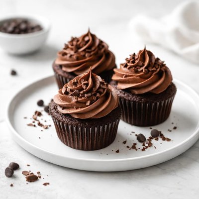Image of Double Chocolate Cocoa Cupcakes