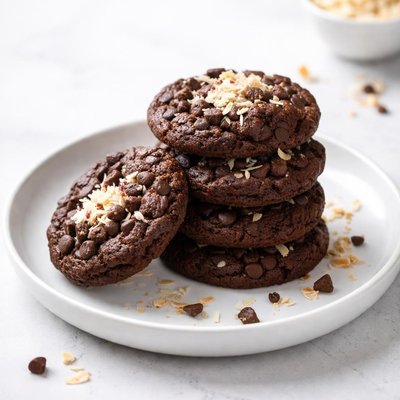 Image of Double Chocolate Coconut Cookies