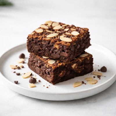 Image of Double Chocolate Double Almond Brownies