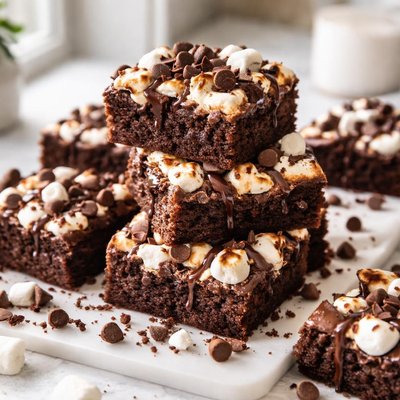 Image of Double Chocolate Marshmallow Brownies