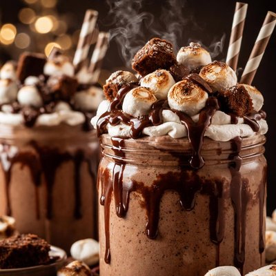 Image of Double Chocolate Marshmallow Milkshakes