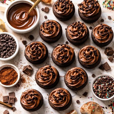 Image of Double Chocolate Mini Cupcakes