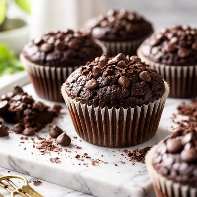 Image of Double Chocolate Muffins Low Fat