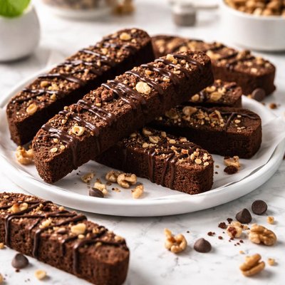 Image of Double Chocolate Walnut Biscotti