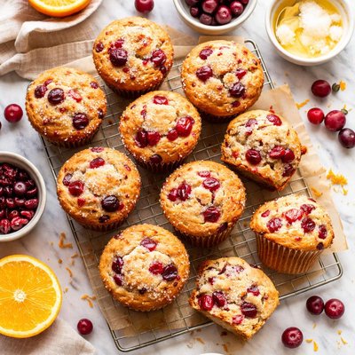 Image of Double Cranberry Muffins