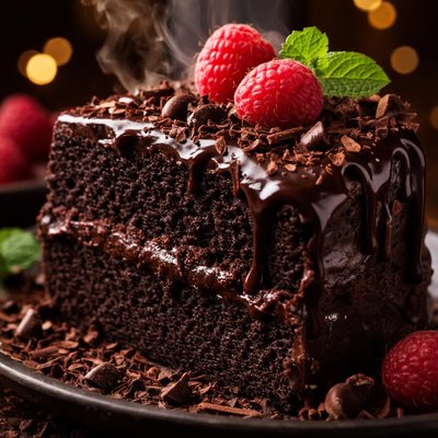 Image of Double Dark Chocolate Cake