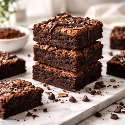 Image of Double Fudge Whole Wheat Brownies