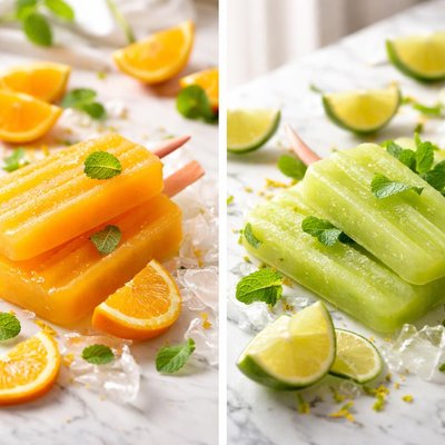 Image of Double Orange or Lime Popsicles