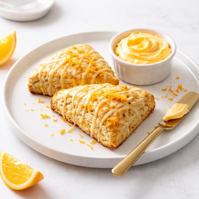 Image of Double Orange Scones with Orange Butter