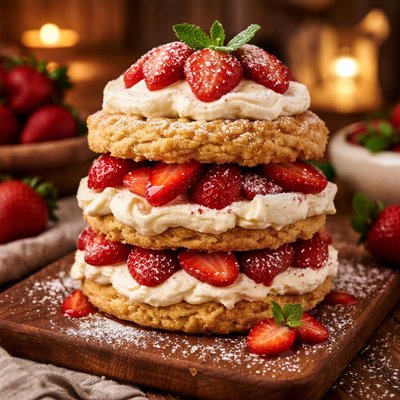 Image of Double Strawberry Shortcake