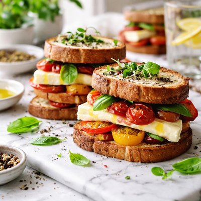 Image of Double Tomato Brie Sandwiches