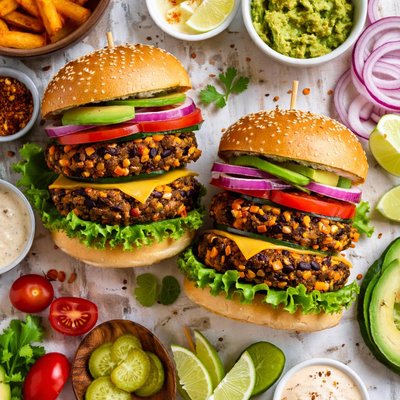 Image of Double Vegetable Burgers for 2