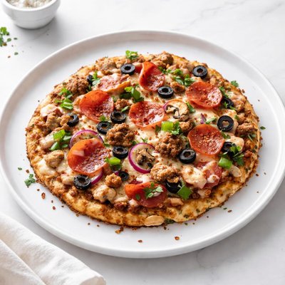 Image of Doughless Deluxe Low Carb Pizza