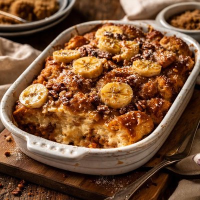 Image of Down Home Banana Bread Pudding