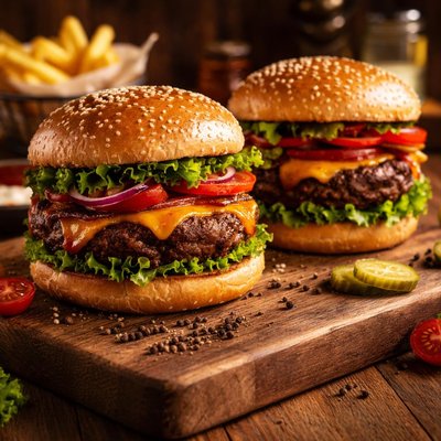 Image of Down Home Grilled Hamburgers