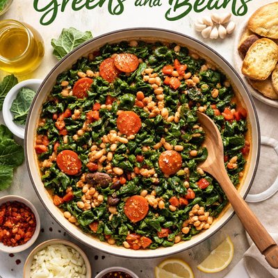 Image of Down Home with the Neelys Greens and Beans