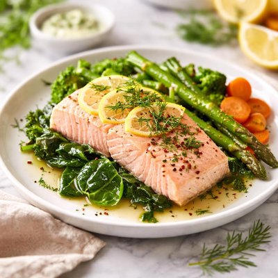 Image of Dr Andrew Weils Easy Poached Salmon