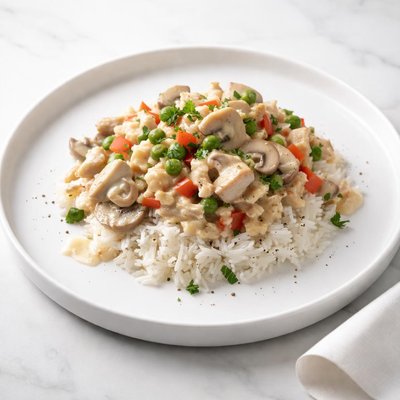 Image of Drastic Chicken Variation of Chicken Ala King