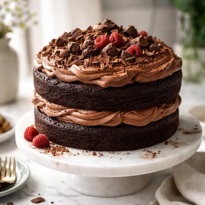Image of Dreamy Chocolate Cake with Frosting