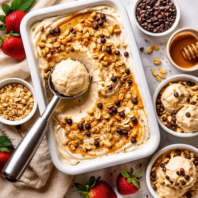 Image of Dreamy Peanut Butter Frozen Yogurt