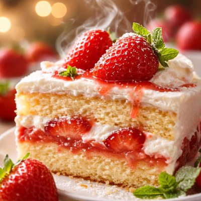 Image of Dreamy Strawberry Cake