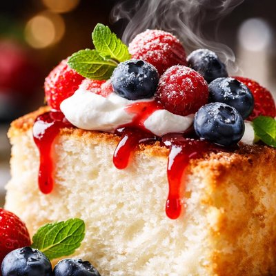 Image of Dressed Up Angel Food Cake
