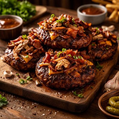 Image of Dressed Up Burger Patties