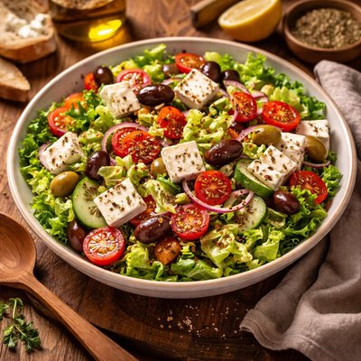Image of Dressed Up Greek Style Salad