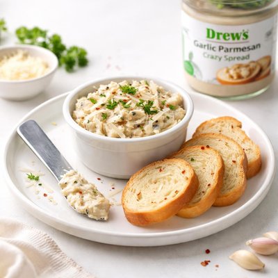 Image of Drews Garlic Parmesan Crazy Spread