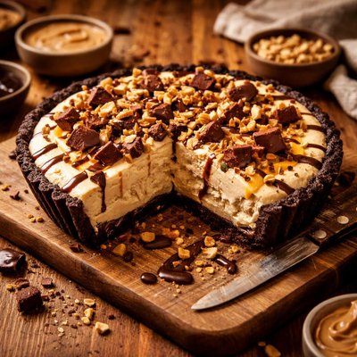 Image of Drews Peanut Butter Ice Cream Pie