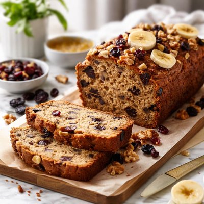 Image of Dried Blueberry Cranberry or Apricot Banana Nut Bread