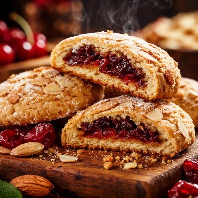 Image of Dried Cherry Almond Filled Cookies
