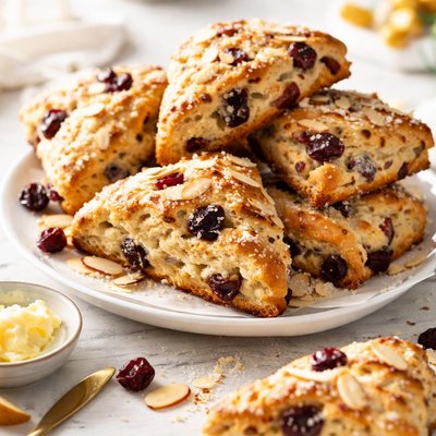 Image of Dried Cherry and Almond Scones