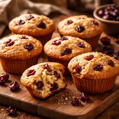 Image of Dried Cherry Muffins