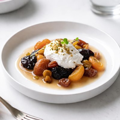Image of Dried Fruit Compote with Chevre