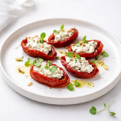 Image of Dried Tomatoes with Goat Cheese