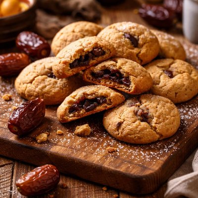 Image of Dropped Date Filled Cookies