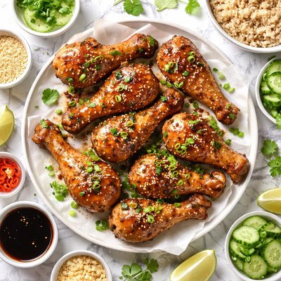 Image of Drumsticks with Sesame and Ginger 4 Ww Points