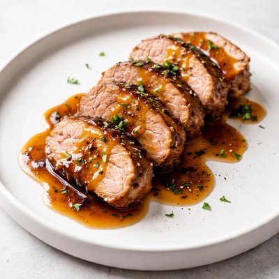 Image of Drunken Pork Tenderloin with Bourbon Brown Sugar Glaze