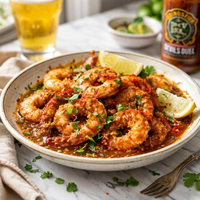 Image of Drunken Shameless Spicy Shrimp Dinosaur Bbq