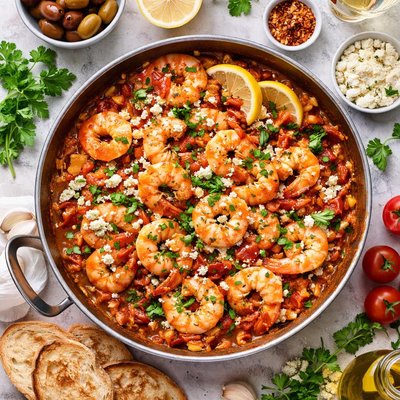 Image of Drunken Shrimp a La Greque