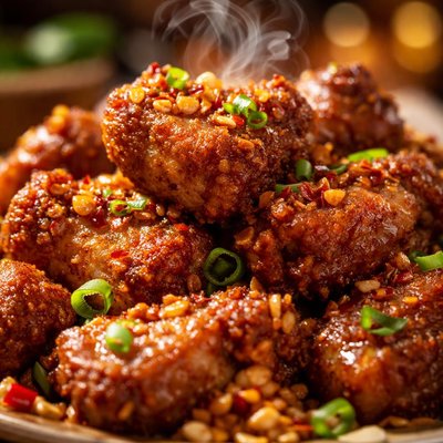 Image of Dry Garlic Ribs Canadian Chinese Style