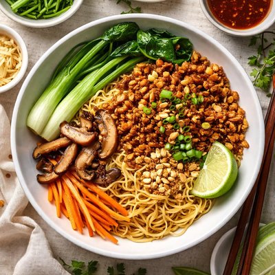 Image of Vegetarian Dry Pork Noodle