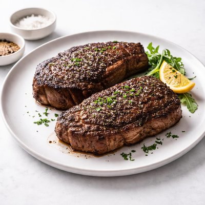 Image of Dry Rubbed Rib Eye Steak for Two