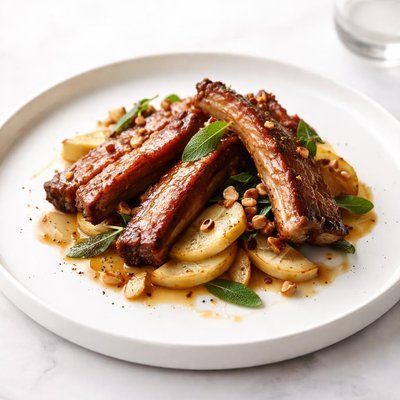 Image of Dublin Pork Spareribs with Apples