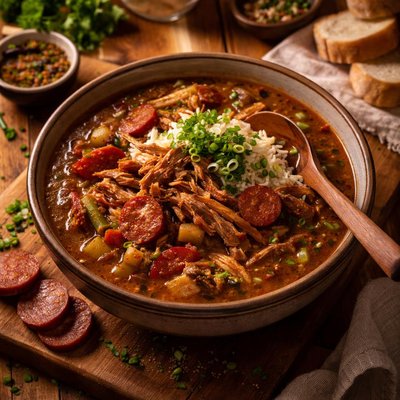 Image of Duck and Andouille Gumbo