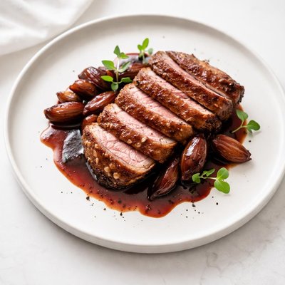 Image of Duck Breasts with Shallots and Port