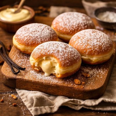 Image of Dunkin Donuts Vanilla Filled Doughnuts Copycat