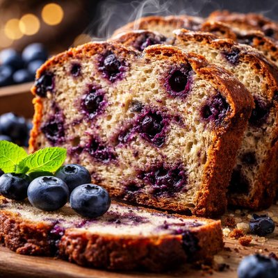 Image of Dutch Bosbessen Brood Blueberry Bread