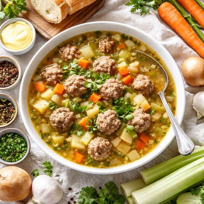 Image of Dutch Meatball Soup